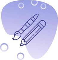 Drawing tools Gradient Bubble Icon vector