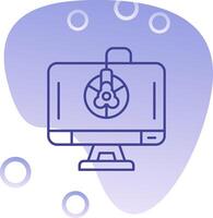 Calibration Gradient Bubble Icon vector