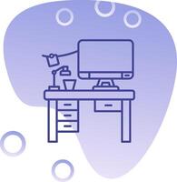 Workspace Gradient Bubble Icon vector