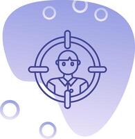 Target audience Gradient Bubble Icon vector