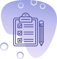 Task Gradient Bubble Icon vector