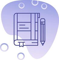 Note Gradient Bubble Icon vector