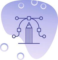 Editor Gradient Bubble Icon vector