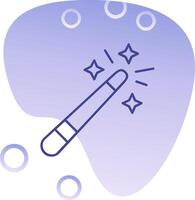 Magic wand Gradient Bubble Icon vector