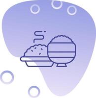 Meal Gradient Bubble Icon vector