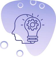 Imagination Gradient Bubble Icon vector