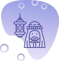 Arabic Gradient Bubble Icon vector