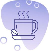 Coffee Gradient Bubble Icon vector