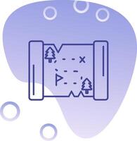 Map Gradient Bubble Icon vector