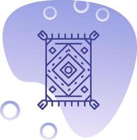 Rug Gradient Bubble Icon vector