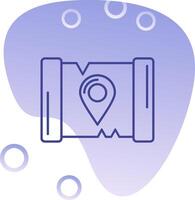 Map Gradient Bubble Icon vector