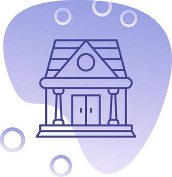 Building Gradient Bubble Icon vector