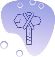 Hammer Gradient Bubble Icon vector