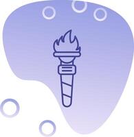 Torch Gradient Bubble Icon vector