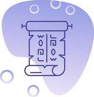 Papyrus Gradient Bubble Icon vector