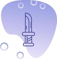 Dagger Gradient Bubble Icon vector