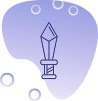 Dagger Gradient Bubble Icon vector