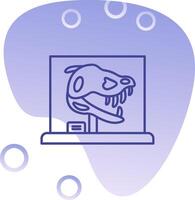 Dinosaur Gradient Bubble Icon vector