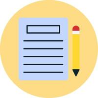 Agreement Flat Circle Icon vector