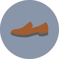 Shoes Flat Circle Icon vector