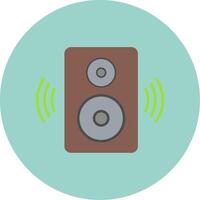 Speaker Flat Circle Icon vector