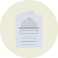 Menu Flat Circle Icon vector