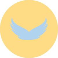 Wings Flat Circle Icon vector