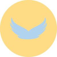 Wings Flat Circle Icon vector