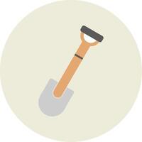 Shovel Flat Circle Icon vector