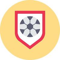 Football Badge Flat Circle Icon vector