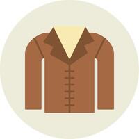 Coat Flat Circle Icon vector