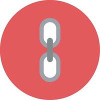 Chain Flat Circle Icon vector