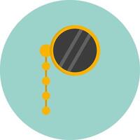 Monocle Flat Circle Icon vector