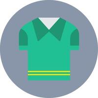 Casual Shirt Flat Circle Icon vector