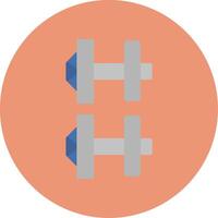 Cuff Links Flat Circle Icon vector