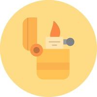 Lighter Flat Circle Icon vector