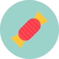Toffee Flat Circle Icon vector
