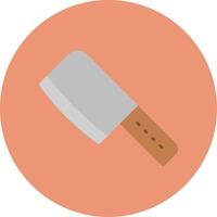 Cleaver Flat Circle Icon vector