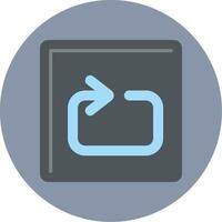 Loop Flat Circle Icon vector