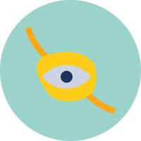 Eyepatch Flat Circle Icon vector