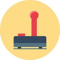 Joystick Flat Circle Icon vector