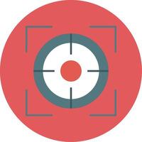 Focus Flat Circle Icon vector