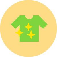 Shirt Flat Circle Icon vector