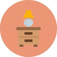 Wardrobe Flat Circle Icon vector