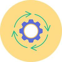 adaptación plano circulo icono vector