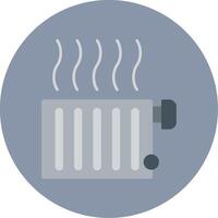 Radiator Flat Circle Icon vector