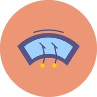 Wiper Flat Circle Icon vector