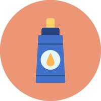 Lubricant Flat Circle Icon vector