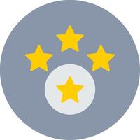 Rating Flat Circle Icon vector