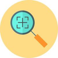 Search Flat Circle Icon vector